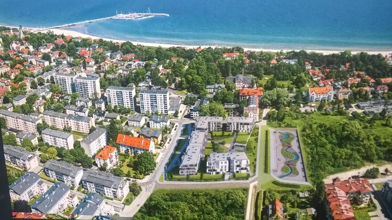 Ferienwohnung Przytulna Kawalerka W Sopocie Przy Plazy Zoppot Exterior foto